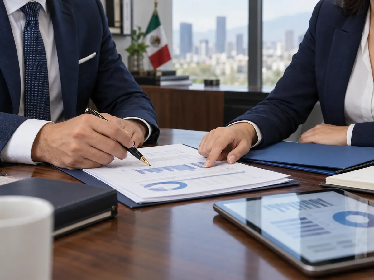 Profesionales analizando una estrategia de recuperación de cartera
